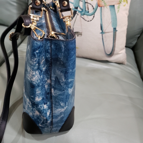 NEW MADE IN ITALY BORSE IN PELLE LEATHER SATCHEL - Picture 11 of 16